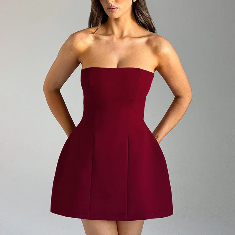 Women's tube party dress lifestyle photo
