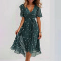 Women's chiffon dress in blue