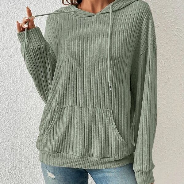 Women's hooded sweatshirt in gray