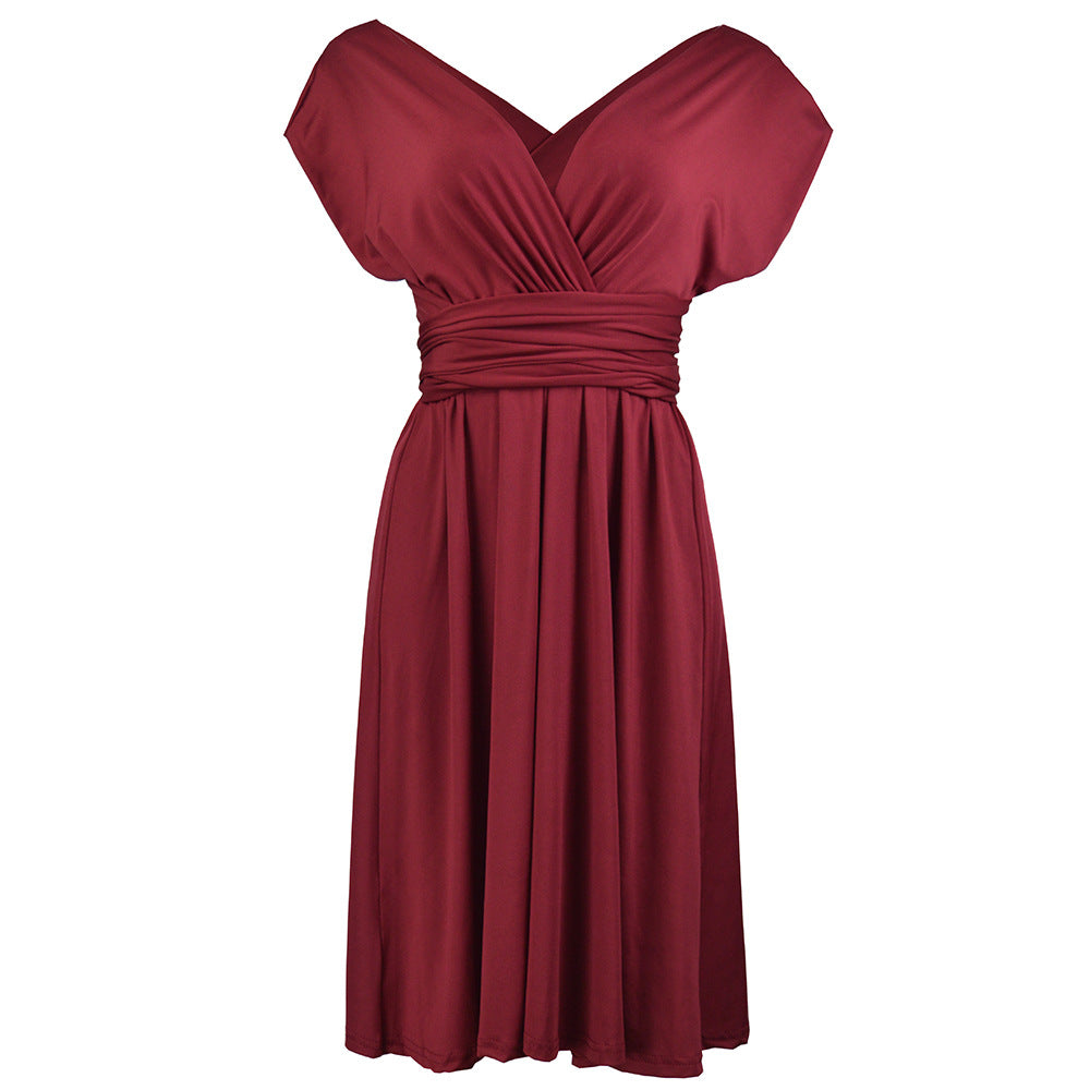 Women's A-line dress in light blue