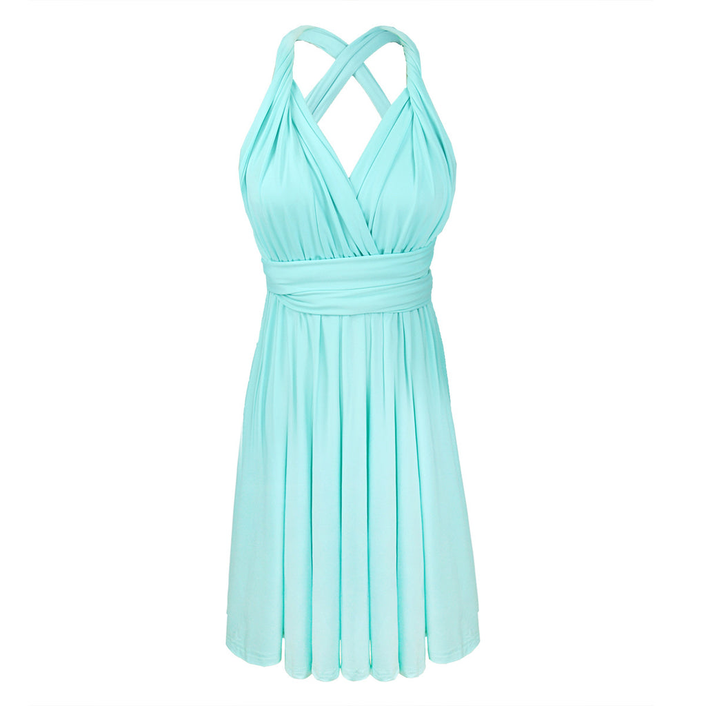 Women's A-line dress laced loose vs snug styling