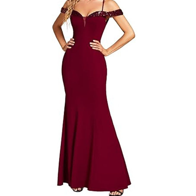 Women's evening gown in black