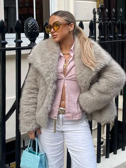 Women's winter coat in beige