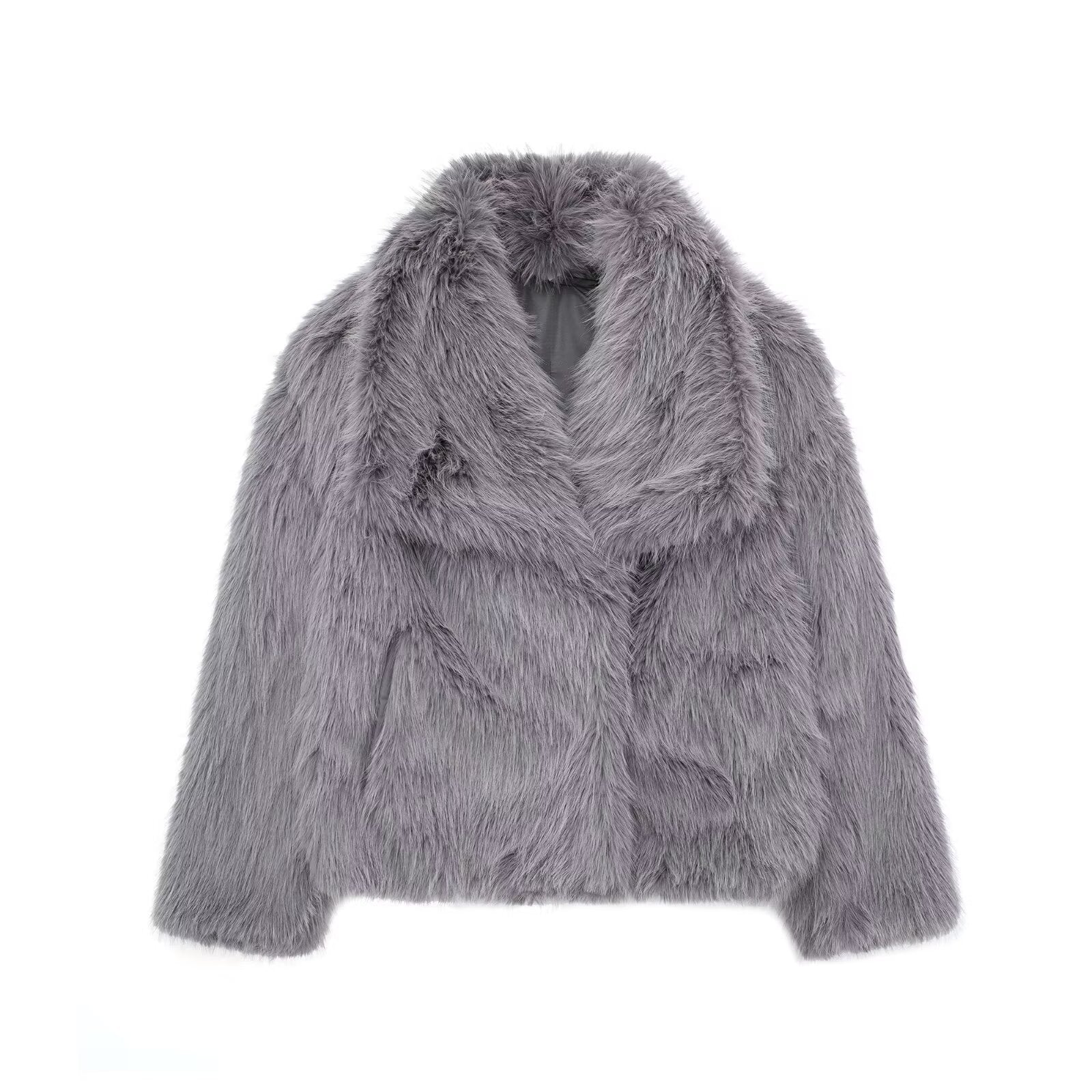 Size guide for women's plush lapel coat