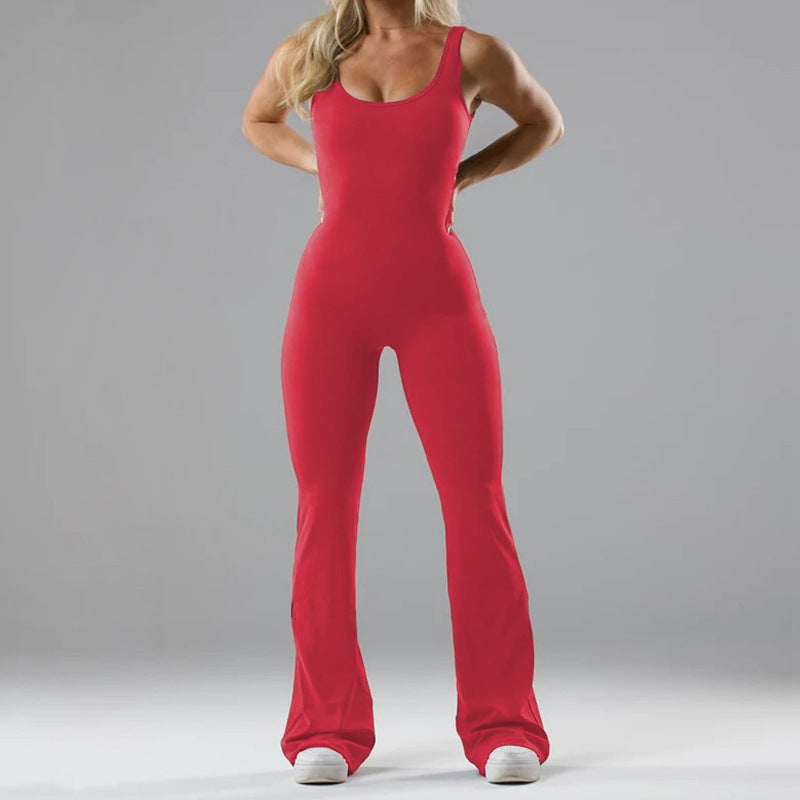 Women's seamless yoga bodysuit lifestyle photo