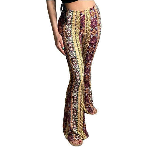 Print and color variety for women's stretch trousers