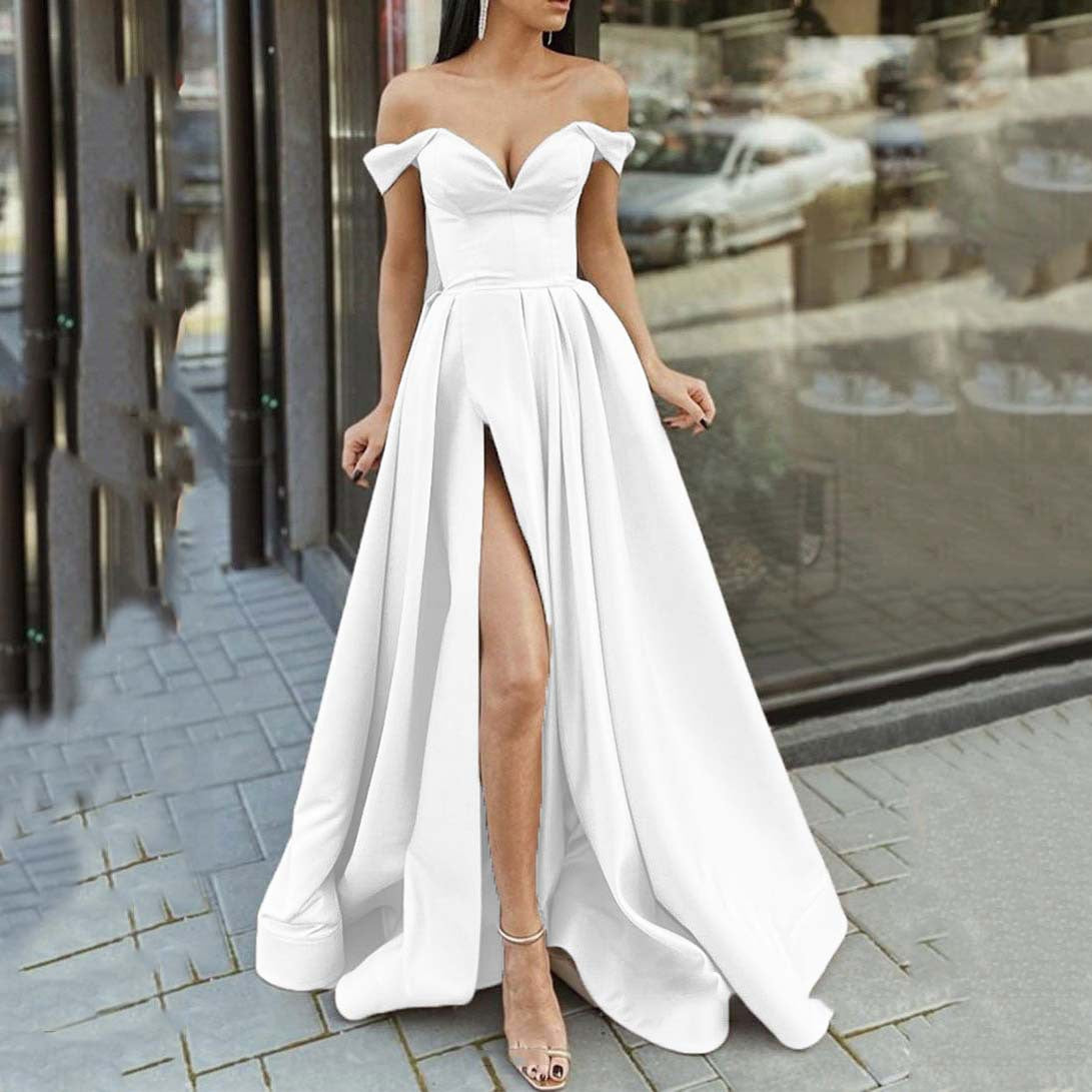 Women's tube top dress in white