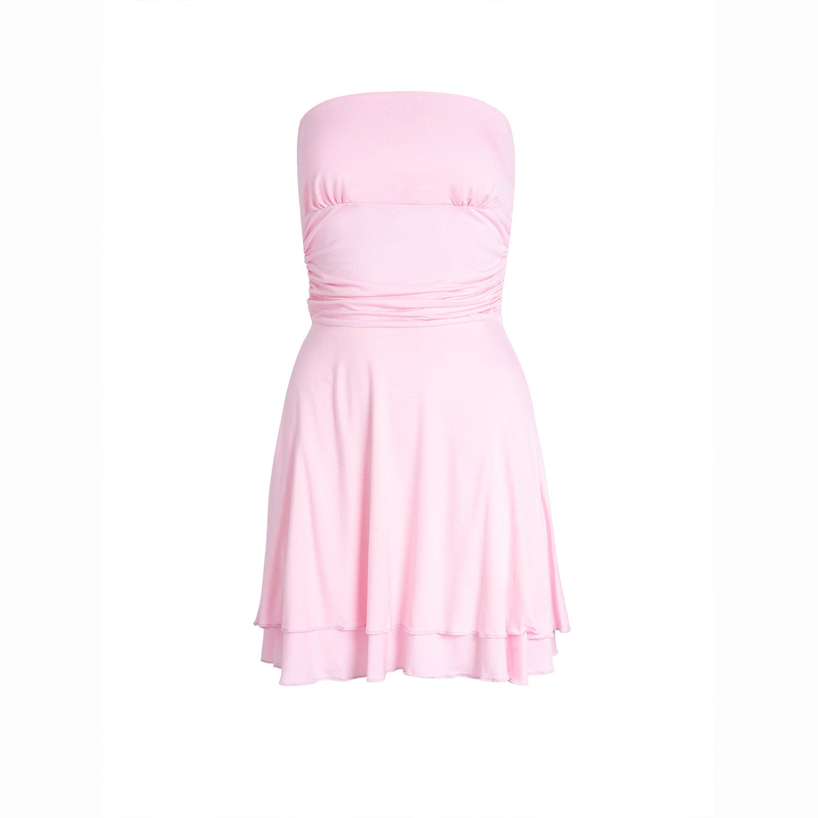Size guide for women's Y2K tube top mini dress